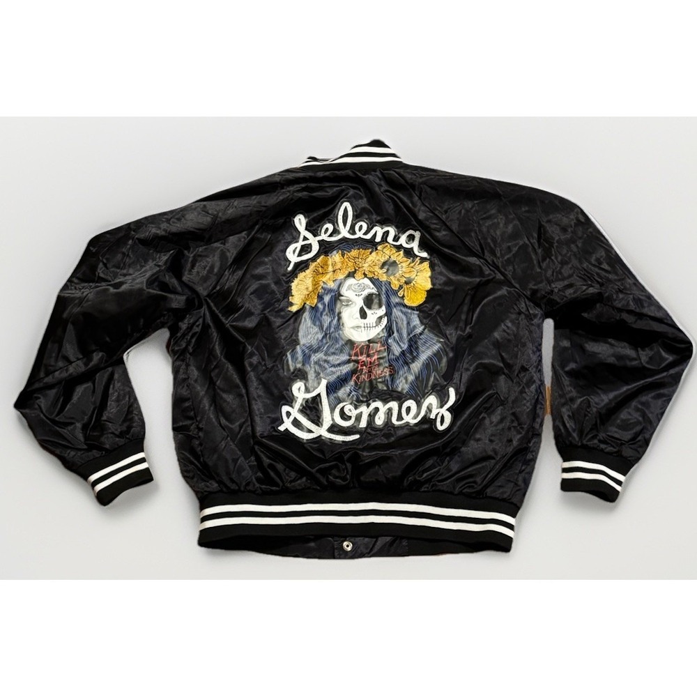 Selena Gomez Satin Jacket L Revival Tour 2015 Kill Em With Kindness Very Rare